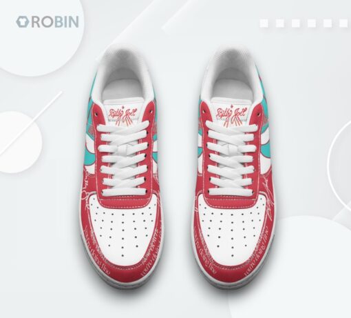 Billy Joel Air Force 1 Shoes   ‘Slow Down You’re Doing Fine’ Design