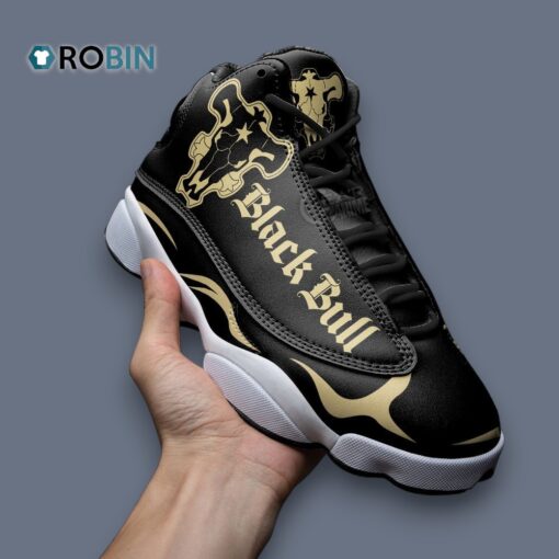 Black Bull Magic Knights Print Jordan 13 Sneakers – Unique Design for Sneakerheads