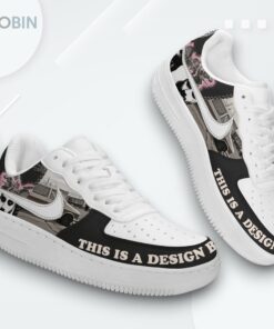Black Keys Fan Air Force 1 Shoes with Unique Design