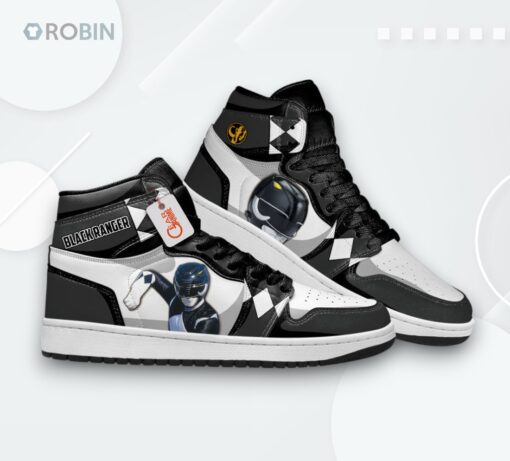 Black Ranger Custom Jordan 1 High – Movie Edition Sneakers