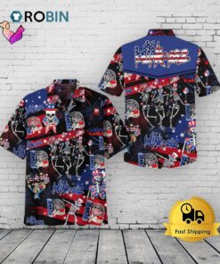 Blink 182 Hawaiian Shirt –  Freedom Rocks 4th of July