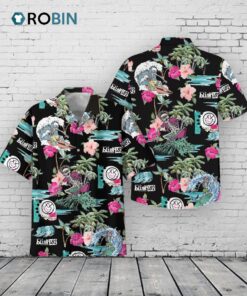 Blink 182 Surfing Skeleton Aloha Shirt –  Hawaiian Print