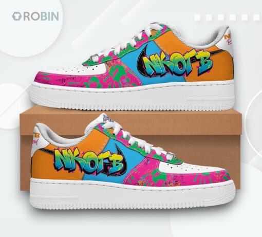 Blockhead Forever Air Force 1 Shoes for Kids   New Kids On The Block Design