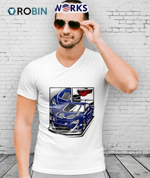Blue Sports Car Shirt