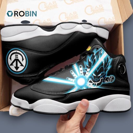 Blue Vegeta Print Jordan 13 Sneakers – Stylish Anime Inspired Shoes