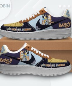 Bluey Heeler Family Print Design Air Force 1 Sneakers