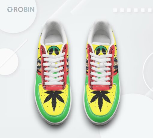 Bob Marley One Love Air Force 1 Shoes   Unique Fan Design