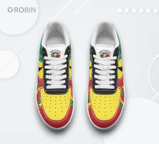 Bob Marley Peace Reggae Graphic Air Force 1 Shoes   Unique Design