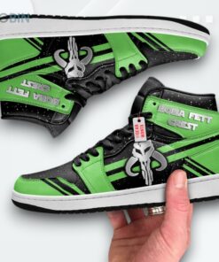 Boba Fett Crest Jordan 1 High – Custom Star Wars Sneakers Boba Fett Crest Jordan 1 High – Custom Star Wars Sneakers
