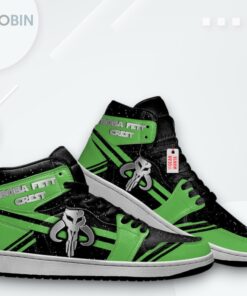 Boba Fett Crest Jordan 1 High – Custom Star Wars Sneakers