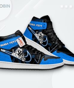 Boba Fett Sneakers – Custom Jordan 1 High Top Shoes Boba Fett Sneakers – Custom Jordan 1 High Top Shoes