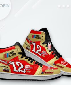 Bobby Allison Coca Cola Jordan 1 High Custom Sneakers #12 Bobby Allison Coca Cola Jordan 1 High Custom Sneakers #12