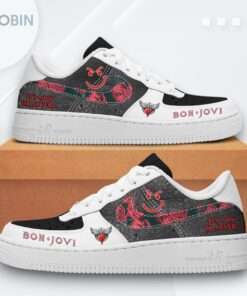 Bon Jovi ‘It’s Now Or Never’ Air Force 1 Shoes   Printed Design