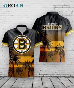 Boston Bruins Hawaiian Shirt –  Personalized NHL Floral Aloha