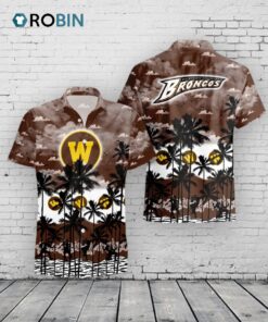 Broncos Hawaiian Shirt Palm Tree Print –  Western Michigan