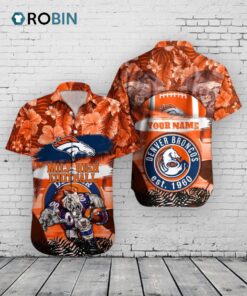 Broncos Mascot Hawaiian Shirt – NFL Aloha Football Jersey