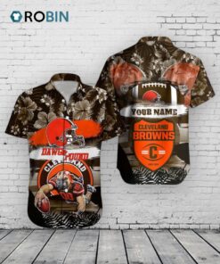 Browns Mascot Aloha Shirt – Cleveland Football Hawaiian