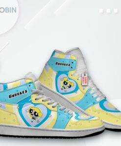 Bubbles Powerpuff Girls Jordan 1 High – Custom Sneakers Bubbles Powerpuff Girls Jordan 1 High – Custom Sneakers