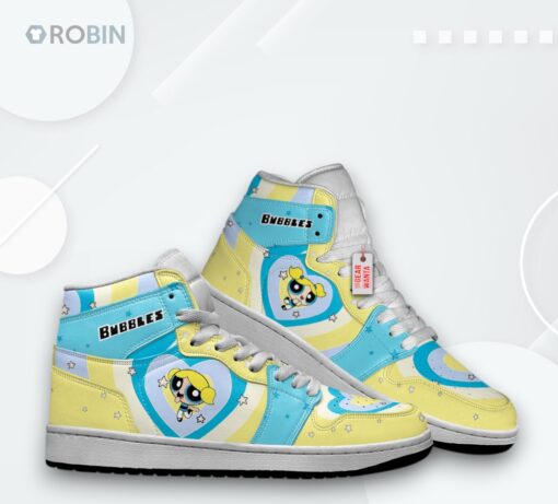 Bubbles Powerpuff Girls Jordan 1 High – Custom Sneakers