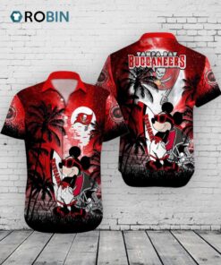 Buccaneers Mickey Mouse Hawaiian Shirt, NFL Disney Summer Shirt
