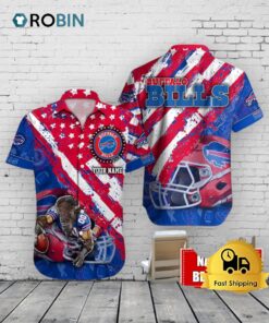 Buffalo Bills American Flag Hawaiian Shirt