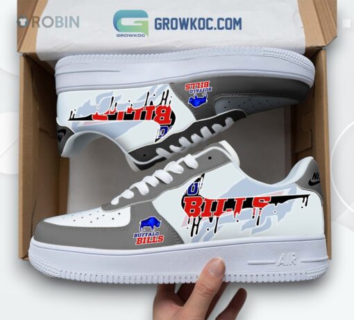 Buffalo Bills Logo Air Force 1 Sneakers   Stylish Fan Gear for Team Spirit
