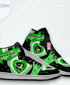 Buttercup Powerpuff Girls Jordan 1 High – Custom Sneakers