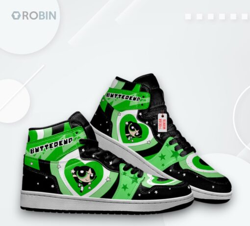 Buttercup Powerpuff Girls Jordan 1 High – Custom Sneakers