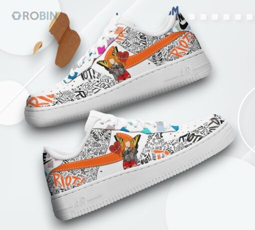 Butterfly Print Hayley Williams Air Force 1 Shoes – Stylish Fan Sneakers
