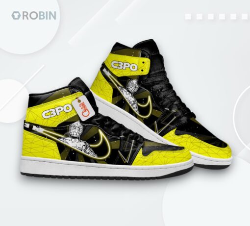 C 3PO Jordan 1 High – Star Wars Custom Sneakers
