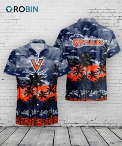 Cavaliers Hawaiian Shirt Palm Tree Virginia NCAA