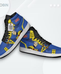 Cable X Men Jordan 1 High Sneakers – Custom Nathan Summers Shoes Cable X Men Jordan 1 High Sneakers – Custom Nathan Summers Shoes
