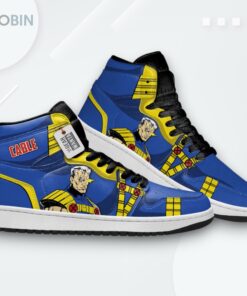 Cable X Men Jordan 1 High Sneakers – Custom Nathan Summers Shoes Cable X Men Jordan 1 High Sneakers – Custom Nathan Summers Shoes