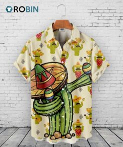 Cactus Cinco De Mayo Hawaiian Shirt –  Funny Mexican Aloha Shirt