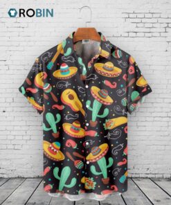 Cactus Guitar Hawaiian Shirt –  Cinco De Mayo Mexican Shirt