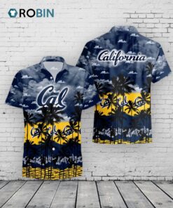 California Golden Bears Palm Tree Hawaiian Shirt