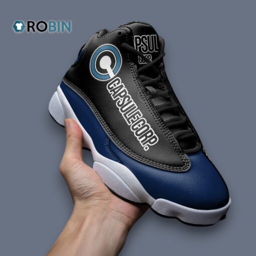 Capsule Corp Graphic Jordan 13 Sneakers – Unique Design Inspired by Dragon Ball Z