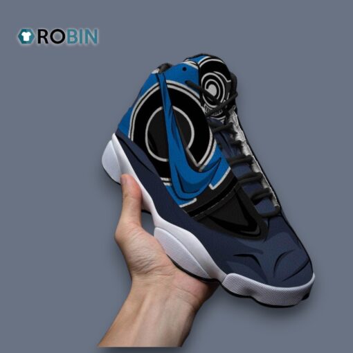 Capsule Corp Printed Design Jordan 13 Sneakers