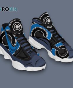 Capsule Corp Printed Design Jordan 13 Sneakers