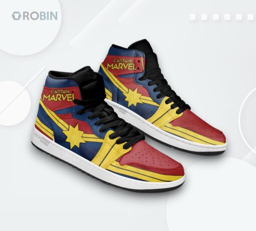 Captain Marvel Avengers Jordan 1 High – Custom Sneakers