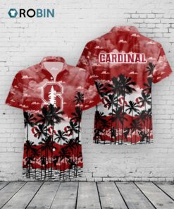 Cardinal Palms Hawaiian Shirt –  Stanford Tree Print