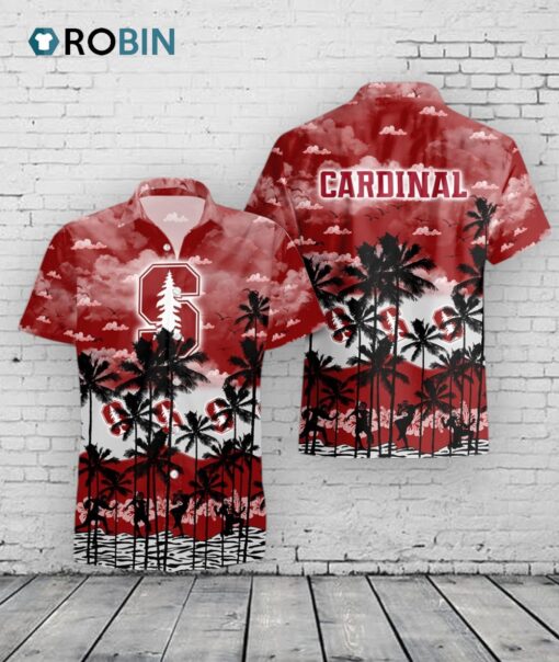 Cardinal Palms Hawaiian Shirt –  Stanford Tree Print