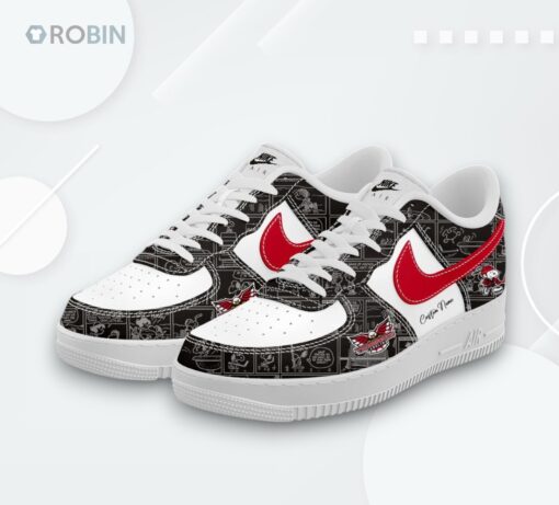 Carolina Thunderbirds 75th Anniversary Peanuts Air Force 1 Sneakers