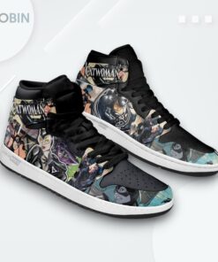 Catwoman Villain Print Jordan 1 High Sneakers
