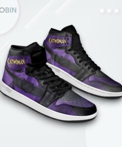 Catwoman Villain Sneakers Jordan 1 High – Custom Design Catwoman Villain Sneakers Jordan 1 High – Custom Design