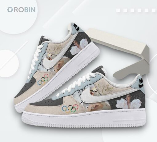 Celine Dion Olympic Air Force 1 Shoes   True Star Design