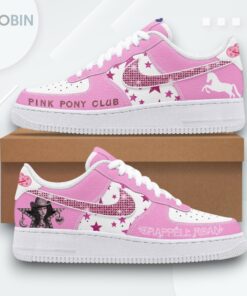 Chappell Roan Pink Pony Club Design Air Force 1 Sneakers