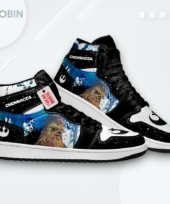 Chewbacca Star Wars Jordan 1 High Custom Sneakers