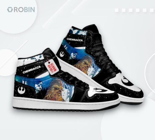 Chewbacca Star Wars Jordan 1 High Custom Sneakers