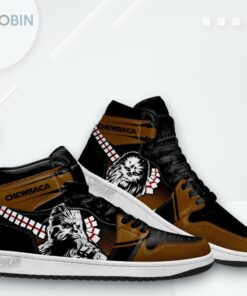 Chewbacca Star Wars Jordan 1 High – Fan Sneakers Chewbacca Star Wars Jordan 1 High – Fan Sneakers